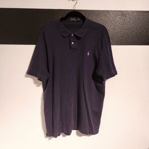 Polo by Ralph Lauren Men's Classic Dark Blue Polo Shirt Size XL